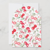Invitation Baby shower Arche Sucrée Cherry (Dos)