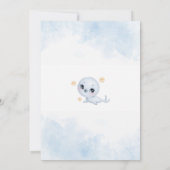 Invitation Baby shower arctique du phoque polaire (Dos)