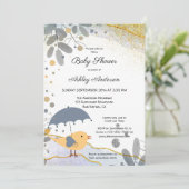 Invitation Baby shower Artistique Moderne Cute (Debout devant)
