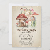 Invitation Baby Shower au Jardin Enchanté (Devant)