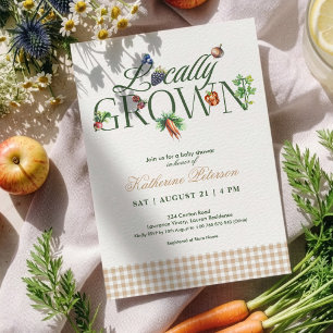 Invitation Baby Shower au Marché de Producteurs Locaux