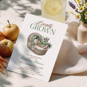 Invitation Baby Shower au Marché de Producteurs Locaux