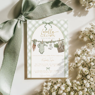 Invitation Baby Shower au Marché de Producteurs Locaux