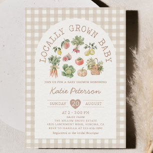 Invitation Baby-Shower au Marché de Producteurs Locaux