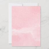 Invitation Baby shower au volant en or rose Valentines fille  (Dos)