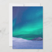 Invitation Baby shower aurora glacé arctique lumière polaire (Dos)