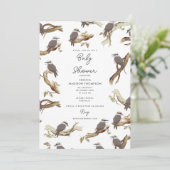 Invitation Baby shower australien d'eucalyptus de Kookaburra (Debout devant)
