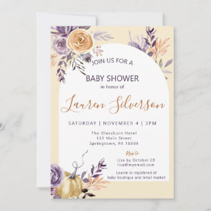 INVITATION BABY SHOWER AUTOMNE