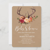 Invitation baby shower automne (Devant)