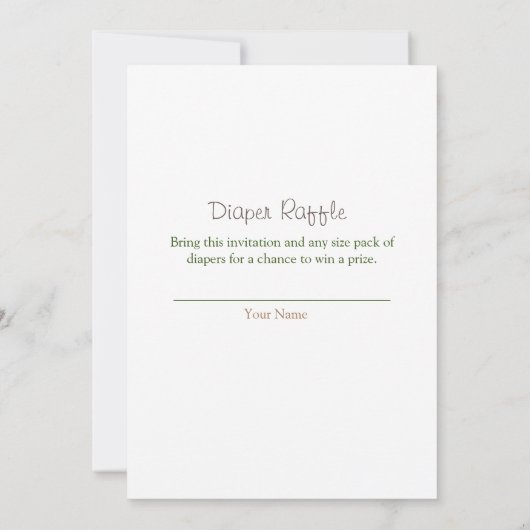 Invitation baby shower automne (Dos)