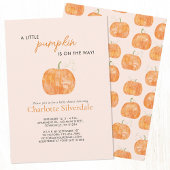 Invitation Baby shower Automne Petit Citrouille