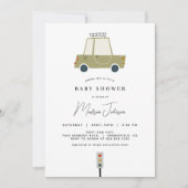 Invitation Baby shower automobile (Devant)