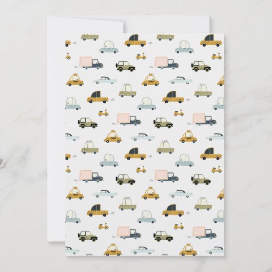Invitation Baby shower automobile (Dos)