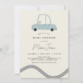 Invitation Baby shower automobile (Devant)