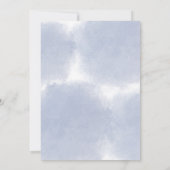 Invitation Baby shower aux bleuets (Dos)