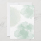 Invitation Baby shower aux bleuets (Dos)