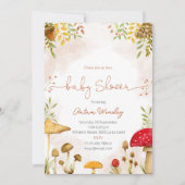 Invitation baby shower aux champignons (Devant)