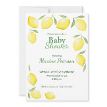 Baby shower aux citrons jaunes