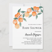 Invitation Baby shower aux couleurs de l'eau (Devant)