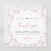 Invitation Baby shower aux fleurs simples pastel doux (Devant)