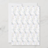 Invitation Baby shower aux oiseaux de printemps (Dos)