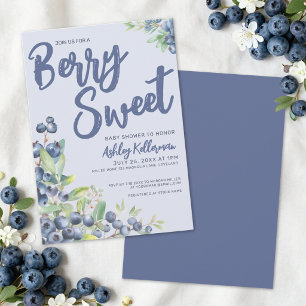 Invitation Baby Shower aux Saveurs de Myrtille