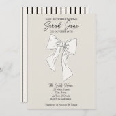 Invitation baby shower avec arc (Devant / Derrière)