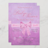 Invitation Baby shower avec bulles (Devant / Derrière)