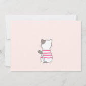 Invitation Baby shower avec de mignons chats (Dos)