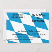 Invitation baby shower avec Drapeau de Bavière (Devant)