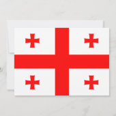 Invitation baby shower avec drapeau de la Géorgie (Dos)