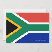 Invitation baby shower avec drapeau de l'Afrique d (Dos)