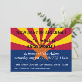 Invitation baby shower avec Drapeau de l'Arizona,  (Debout devant)