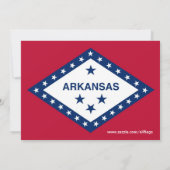 Invitation baby shower avec drapeau de l'Arkansas (Dos)