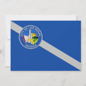 Invitation baby shower avec Drapeau de Las Vegas C (Dos)