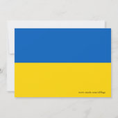 Invitation baby shower avec drapeau de l'Ukraine (Dos)