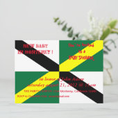 Invitation baby shower avec drapeau de Monterey Ci (Debout devant)