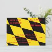 Invitation baby shower avec Drapeau de Munich (Debout devant)