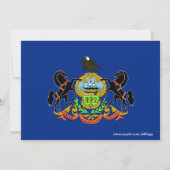 Invitation baby shower avec drapeau de Pennsylvani (Dos)