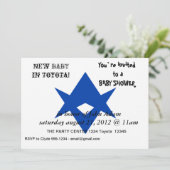 Invitation baby shower avec drapeau de Toyota City (Debout devant)