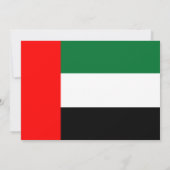 Invitation baby shower avec drapeau des EAU (Dos)