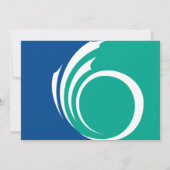 Invitation baby shower avec drapeau d'Ottawa, Cana (Dos)