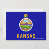 Invitation baby shower avec drapeau du Kansas (Dos)