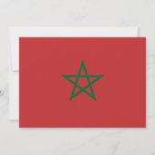 Invitation baby shower avec drapeau du Maroc (Dos)