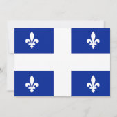 Invitation baby shower avec drapeau du Québec (Dos)