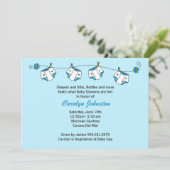Invitation Baby shower avec enveloppes corresponda (Debout devant)
