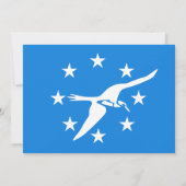 Invitation baby shower avec le drapeau de Corpus C (Dos)