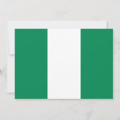 Invitation baby shower avec le drapeau du Nigeria (Dos)
