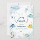 invitation baby shower avec sous le thème de la me (Devant)