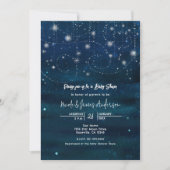 Invitation Baby Shower avec Tourbillons de Ciel Ét (Devant)